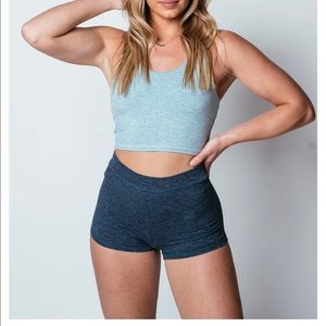 New with tags P’tula Bare racerback crop top sea grass size M